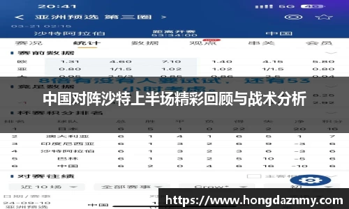 中国对阵沙特上半场精彩回顾与战术分析